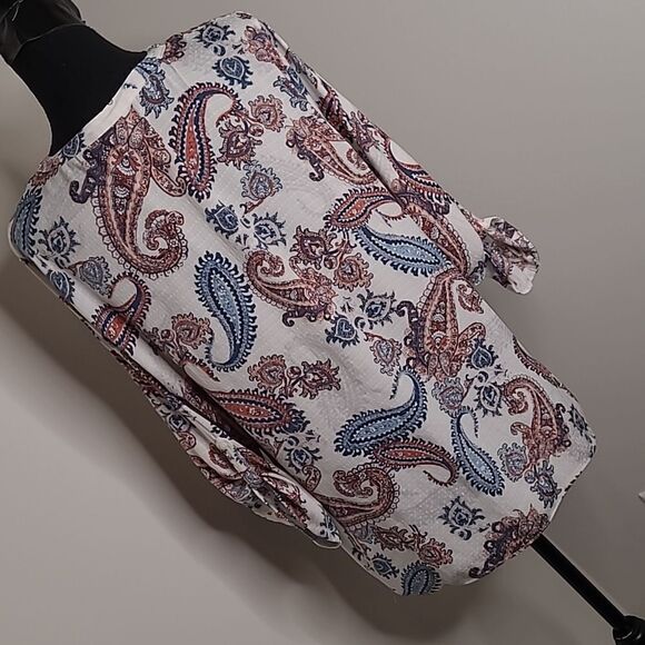 Editions sz L button front blouse Paisley Print - Picture 4 of 7